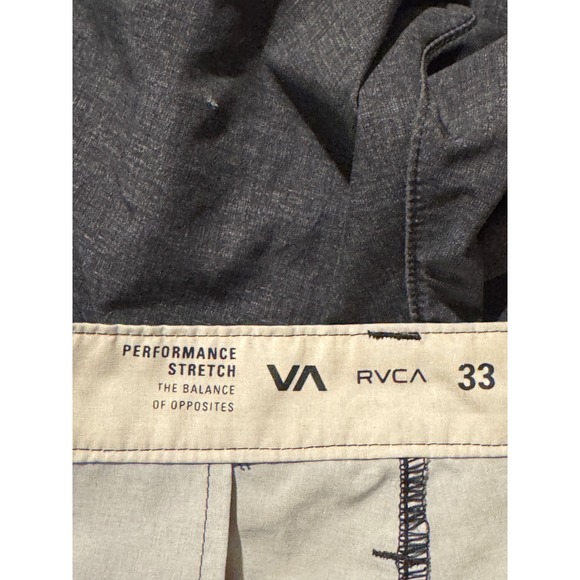 RVCA‎ Mens Performance Stretch Shorts Gray Size 33 Casual Outdoor - Picture 5 of 6
